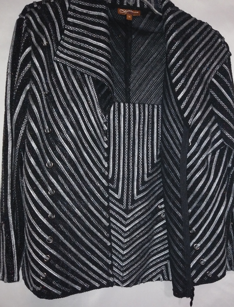 Vintage Black Silver Ribbon Grommet Set 14 Plus